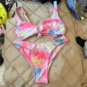 Tie dye swim suit